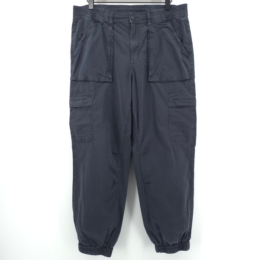 American Eagle Womens Cargo Joggers Size 12 Gray Stretch Utility Pants